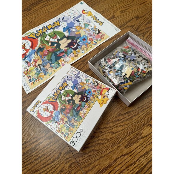 Buffalo Pokemon Puzzle 300 2021 Games Freak Large Pieces‎ Complete - Picture 8 of 9